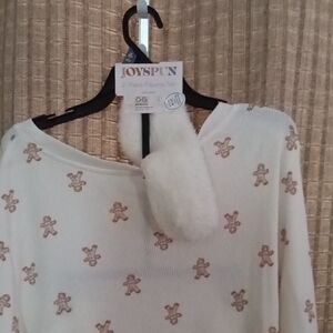 Joyspun Womens Gingerbread Man Three Pcs Set 3XL